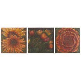 Aspire Flower Wall Plaques (Set of 3)