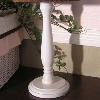Brandee Danielle Pink Chocolate White Candlesitck Lamp
