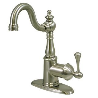 Elements of Design Single Hole Bathroom Faucet with Double Lever