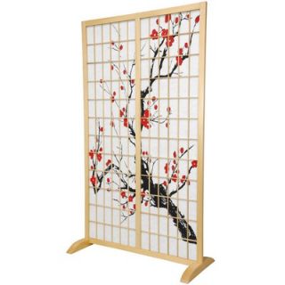 Oriental Furniture Cherry Blossom Freestanding Room Divider