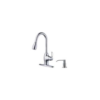 Prime Kitchen One Handle Centerset Kitchen Faucet with Soap Dispenser