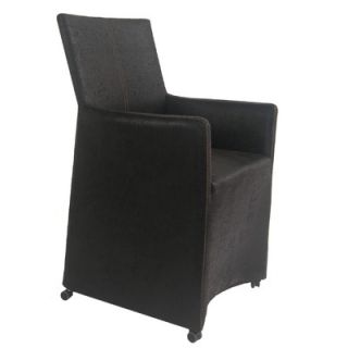 Bellini Modern Living Leno Fabric Dining Chair in Chocolate   Leno