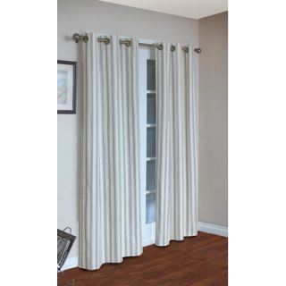  Stripe Insulated Stripe Grommet Top Curtain Pairs   70392 188 601