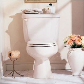 Cadet Two Piece Elongated Toilet with 10 Rough In and Optional Seat