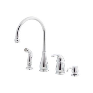 Price Pfister Treviso One Handle Kitchen Faucet with Sidespray and