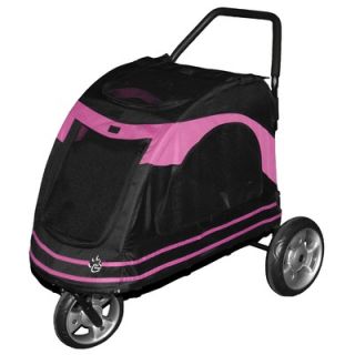 Pet Gear Roadster Pet Stroller in Black / Pink   PG8600BPK