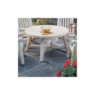 Rustic Cedar Round Coffee Table
