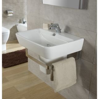 Bissonnet Emma 21.7 Semi Pedestal Wall Hung Bathroom Sink with