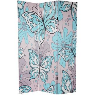 Oriental Furniture Double Sided Butterflies Room Divider   CAN FLIES