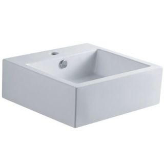 Elements of Design Sierra Bathroom Sink in White