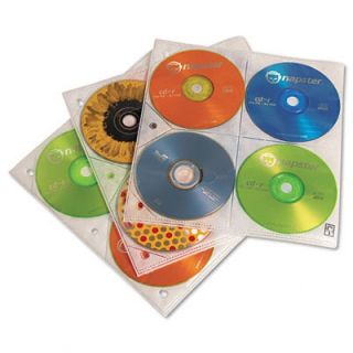 Case Logic Two Sided CD Storage Sleeves for Ring Binder, Write On Film