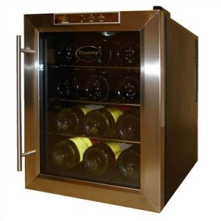 Vinotemp VT 12 Thermoelectric Wine Cooler with Stainless Trim   VT