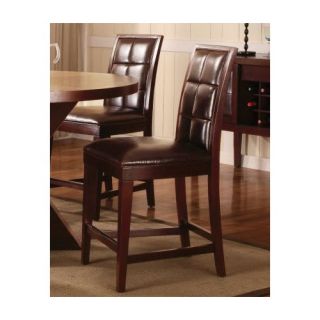 Hudson Dining Biscuit Back Counter Stool in Coffee Bean (Set of 2)