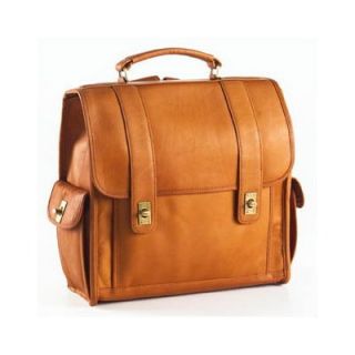 Clava Leather Vachetta Turnlock Backpack in Tan