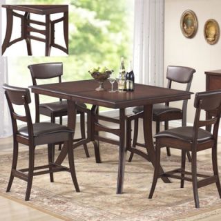 Hazelwood Home Hazelwood Home Seven Piece Counter Height Dining Room