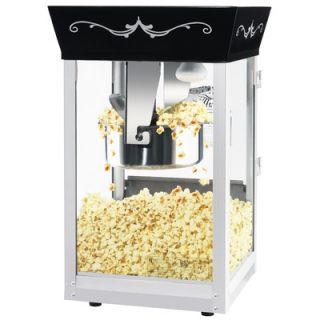Great Northern Popcorn Matinee Movie Antique Popcorn Machine in Black