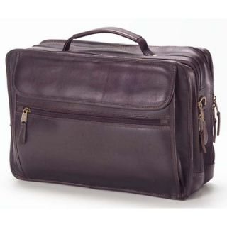Clava Leather Vachetta Extra Large Laptop Briefcase in Café