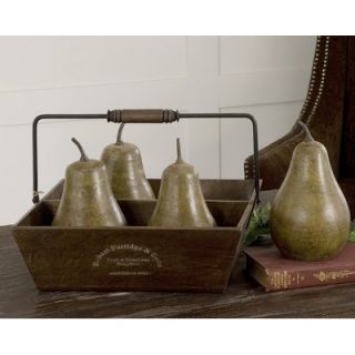 Uttermost Pears in Basket (Set of 5)