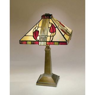 Dale Tiffany Miniature Henderson Table Lamp in Antique Bronze
