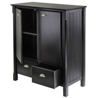 Winsome Timber Cabinet with One Adjustable Shelf and Two Drawers