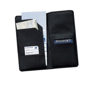 Royce Leather Oversized Airline Ticket and Passport Holder   212 5