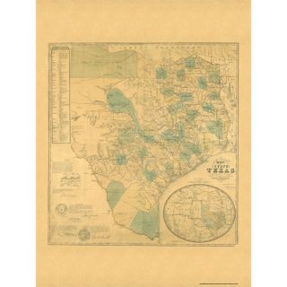 Texas 1853 Historical Map