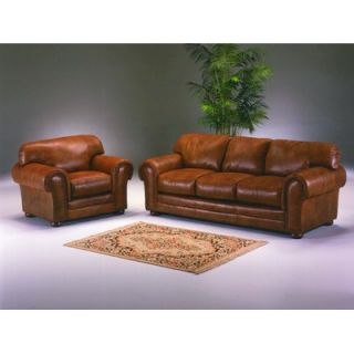 Omnia Furniture Cheyenne Leather Sleeper Set   CHEY   QS