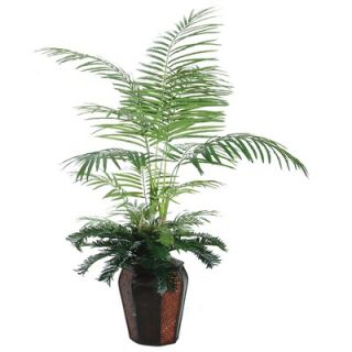 Vickerman Deluxe 5 Artificial Potted Natural Tropical Palm Tree in