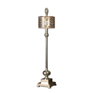Uttermost Mernico One Light Buffet Lamp in Lightly Antiqued Silver