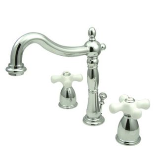 Elements of Design Widespread Bathroom Faucet with Double Buckingham