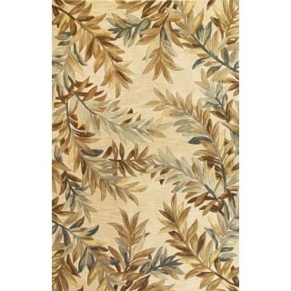 Sparta Ivory Tropical Branches Rug