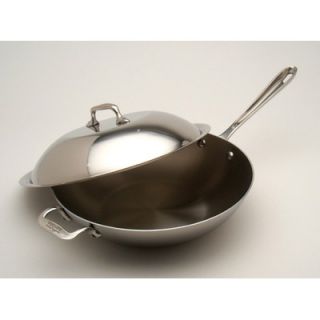 All Clad Stainless 12 Chefs Pan with Domed Lid