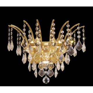 Elegant Lighting Victoria 3 Light Wall Sconce with Crystal Clear