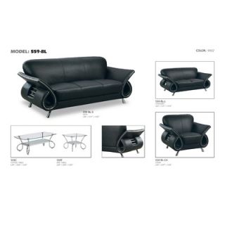 Global Furniture USA Dali Leather Loveseat   559 LV L