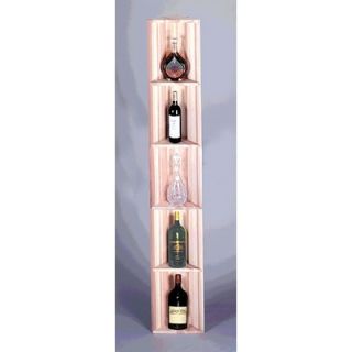 Wine Cellar Redwood Triangular 5 Bottle Wine Rack