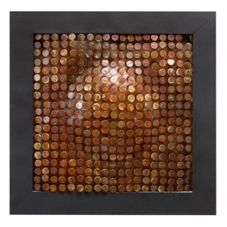 Abstract Copper Metal Wall Plaque (Set of 2)