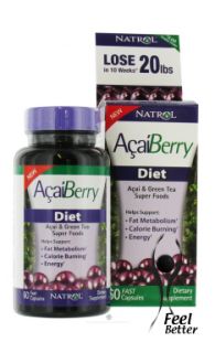 Acai Berry Diet Weight Loss Formula with Green Tea Ecgc