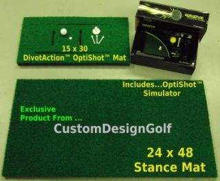 New Divotaction™ Optishot Golf Simulator Pack Sim Mat
