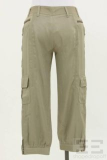 Haute Hippie Khaki Cargo Cropped Pants Size XS