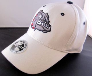 Brand New White Gonzaga Bulldogs Top of The World One Size Stretch Hat