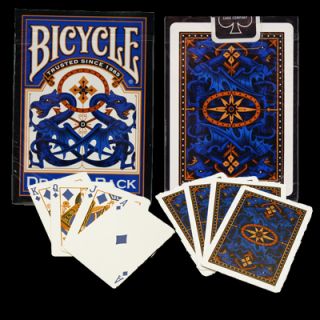 This listing is for 1 Deck of Bicycle Dragonback Blue Playing Cards