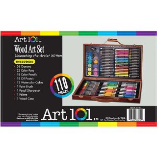 Art 101 Wood Art Set 110 Piece
