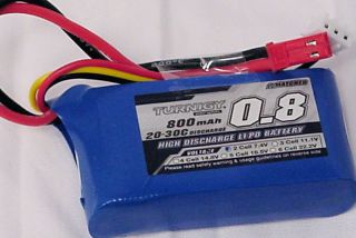 NEW tested Turnigy 800mAh 2S 7 4v 20C 30c Lipo Battery w JST ship from