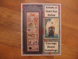 Autumn at Hawk Run Hollow Cross Stitch Pattern by Carriage House