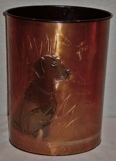  unlimited series drawn by gregory e hentzi 1989 copper wastebasket