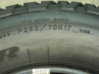 ONE NICE, GOODYEAR WRANGLER AT/S, 265/70/17 P265/70R17 265 70 17, TIRE
