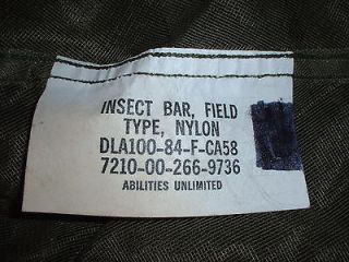 us army insect bar field type not cot type time