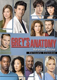 Greys Anatomy The Complete Third Season DVD 2007 7 Disc Set Seriously