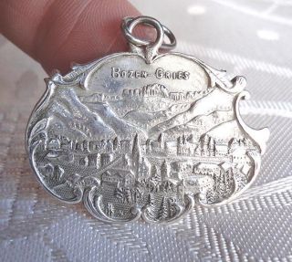 Unique Art Nouveau Antique Gries Bozen Tyrol Austrian Irregular Medal