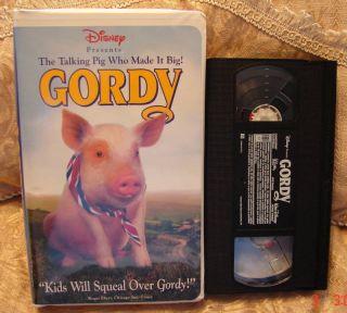 Disneys GORDY VHS Family Movie BIG SALE UNLIMITED VIDEOS SHIP FOR ONLY